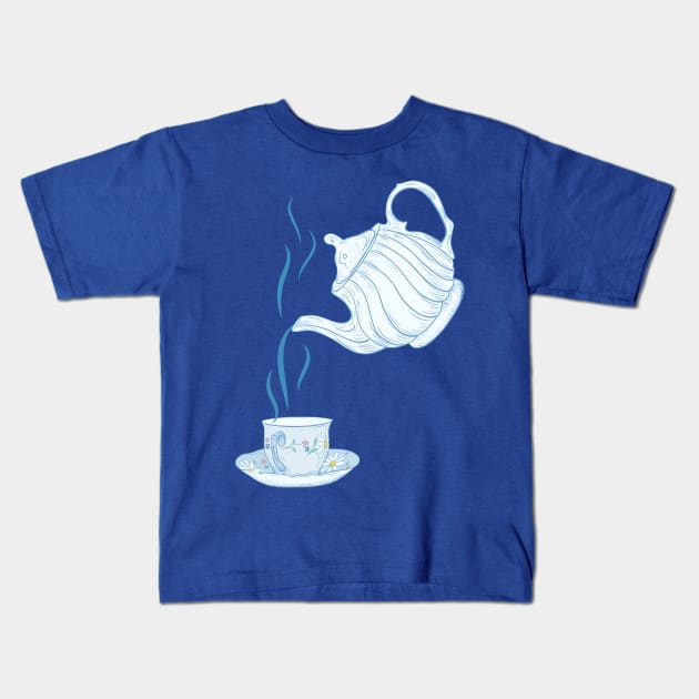 Tea Time Kids T-Shirt by SWON Design